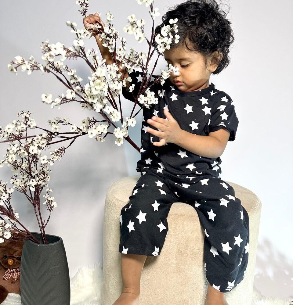 Black White Stars loungewear