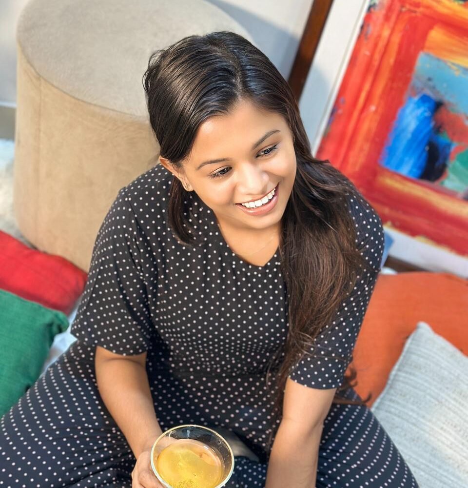 BLUSH DOTTED LOUNGWEAR