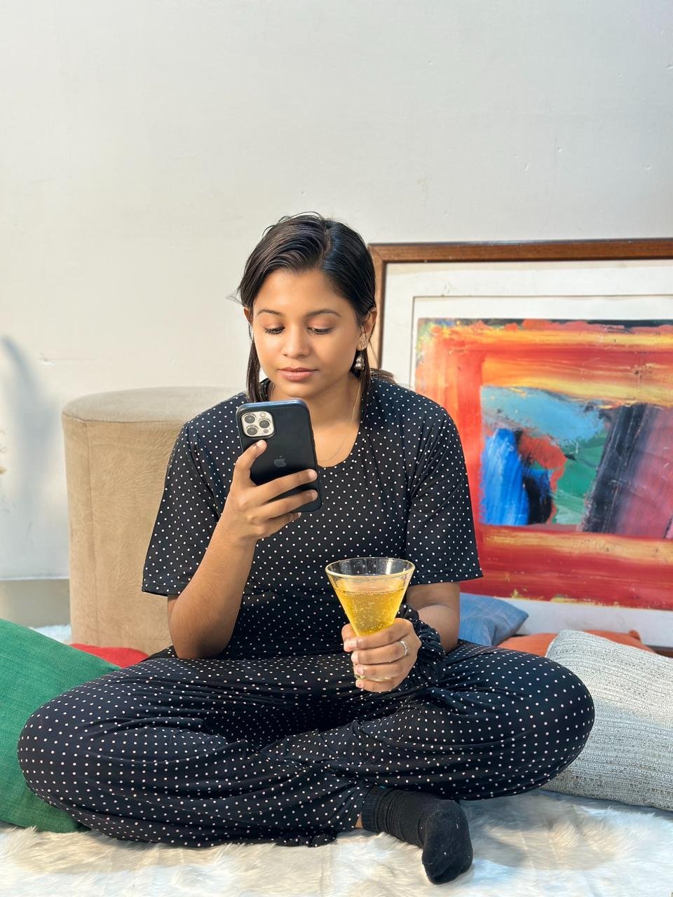 BLUSH DOTTED LOUNGWEAR - Image 3