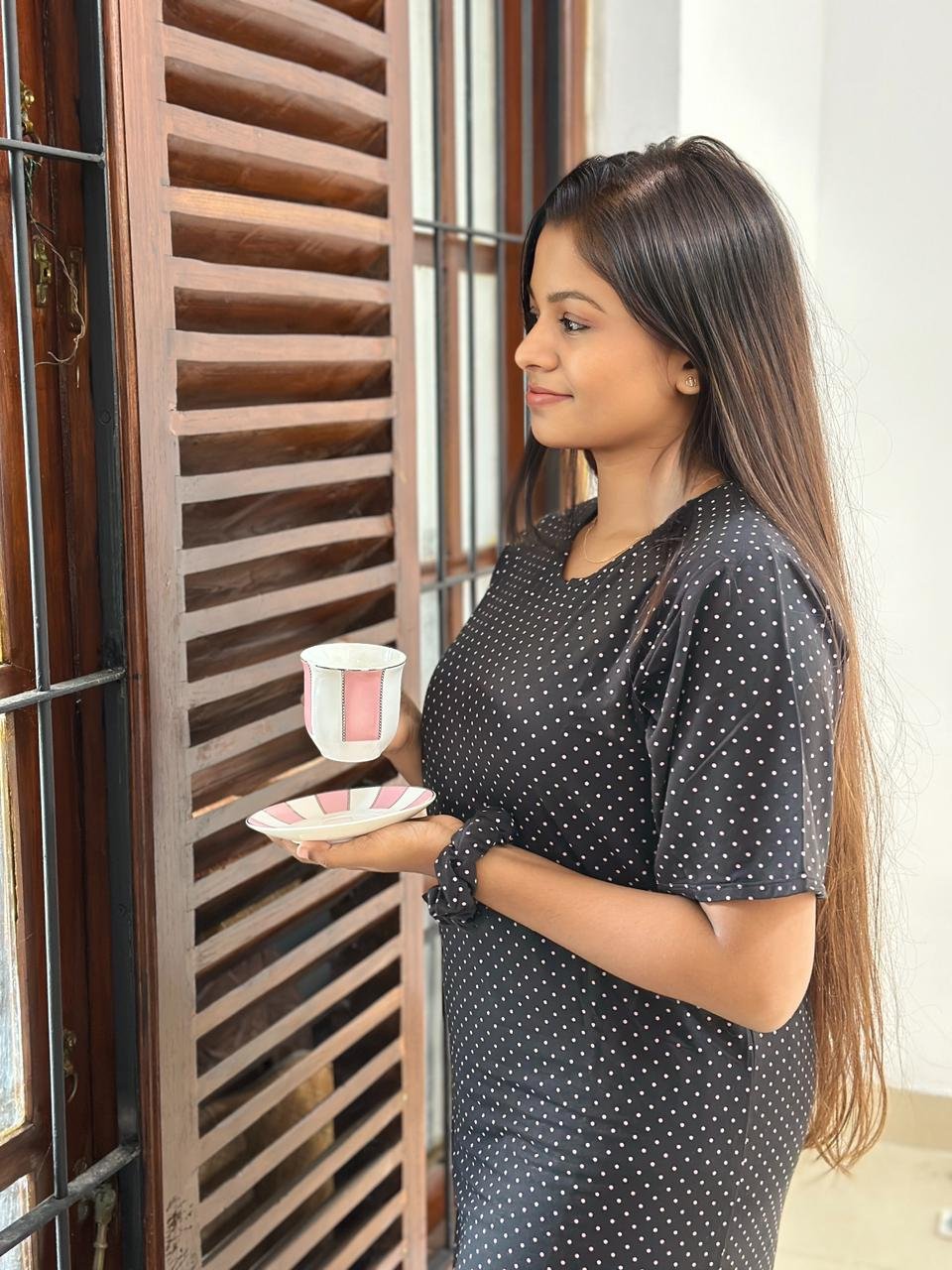 BLUSH DOTTED LOUNGWEAR - Image 2