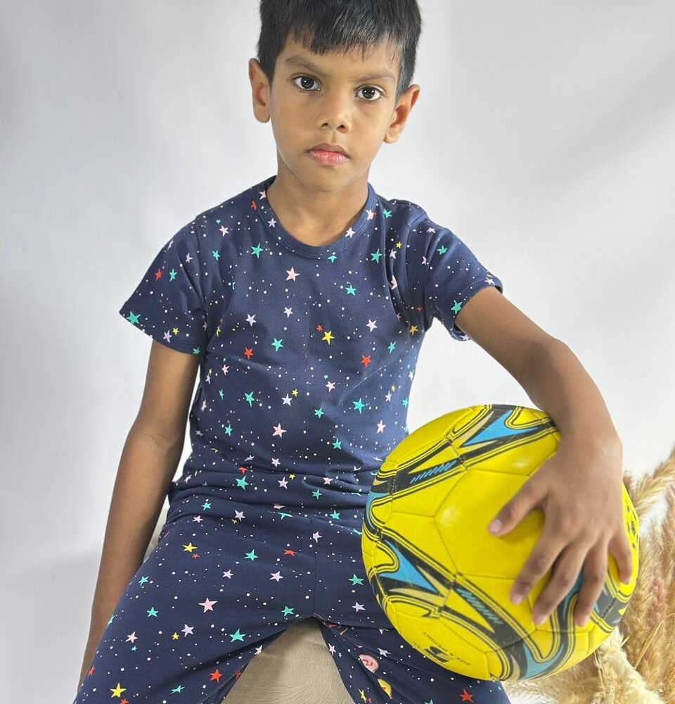Galaxy Star PJ Set – Midnight Navy