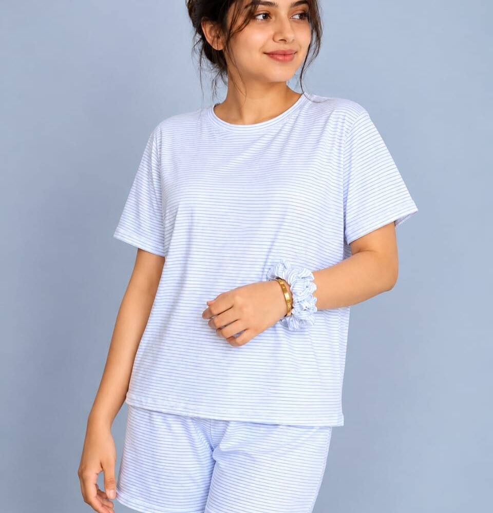 Light blue stripe (short)