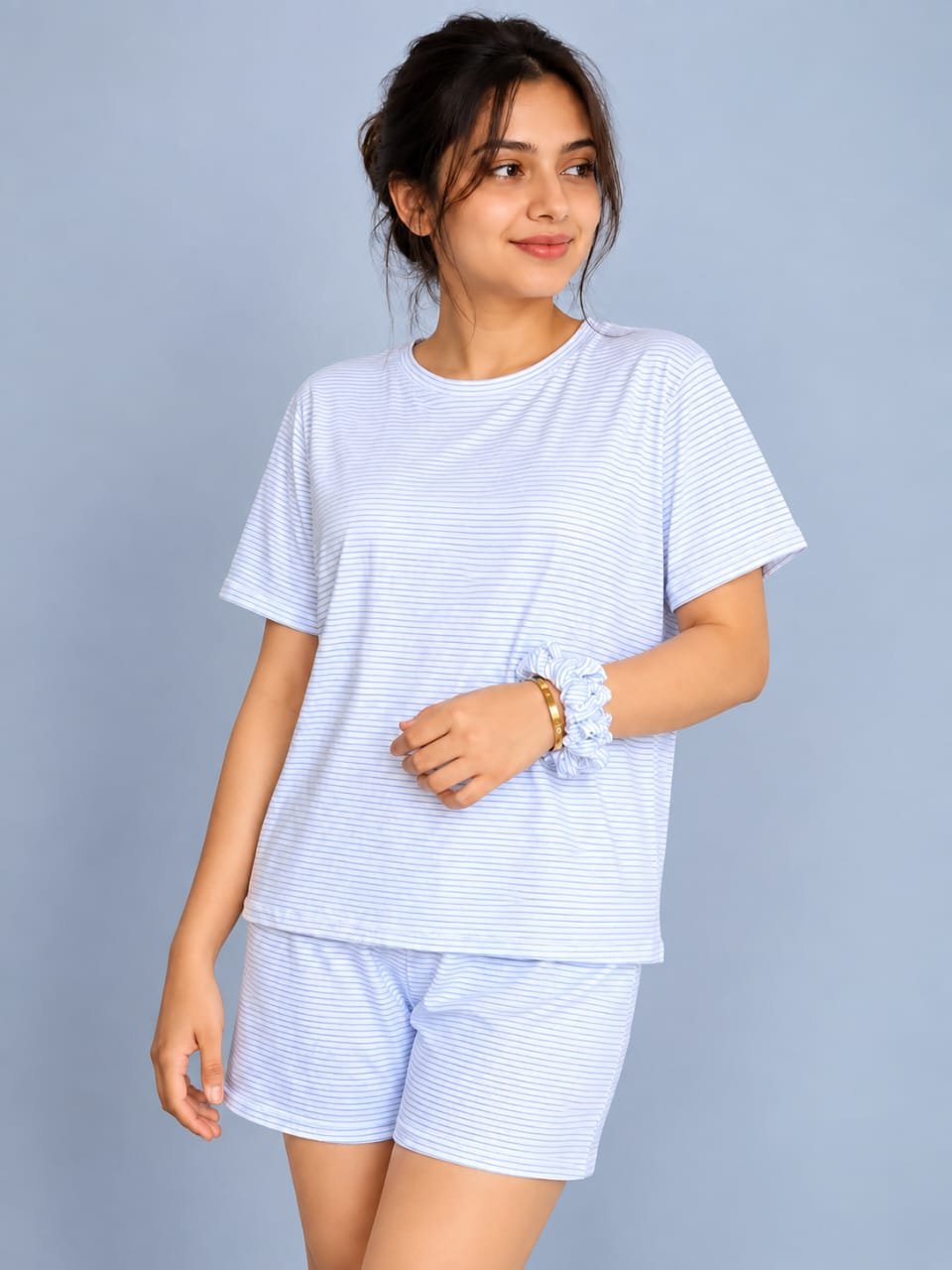Light blue stripe (short)