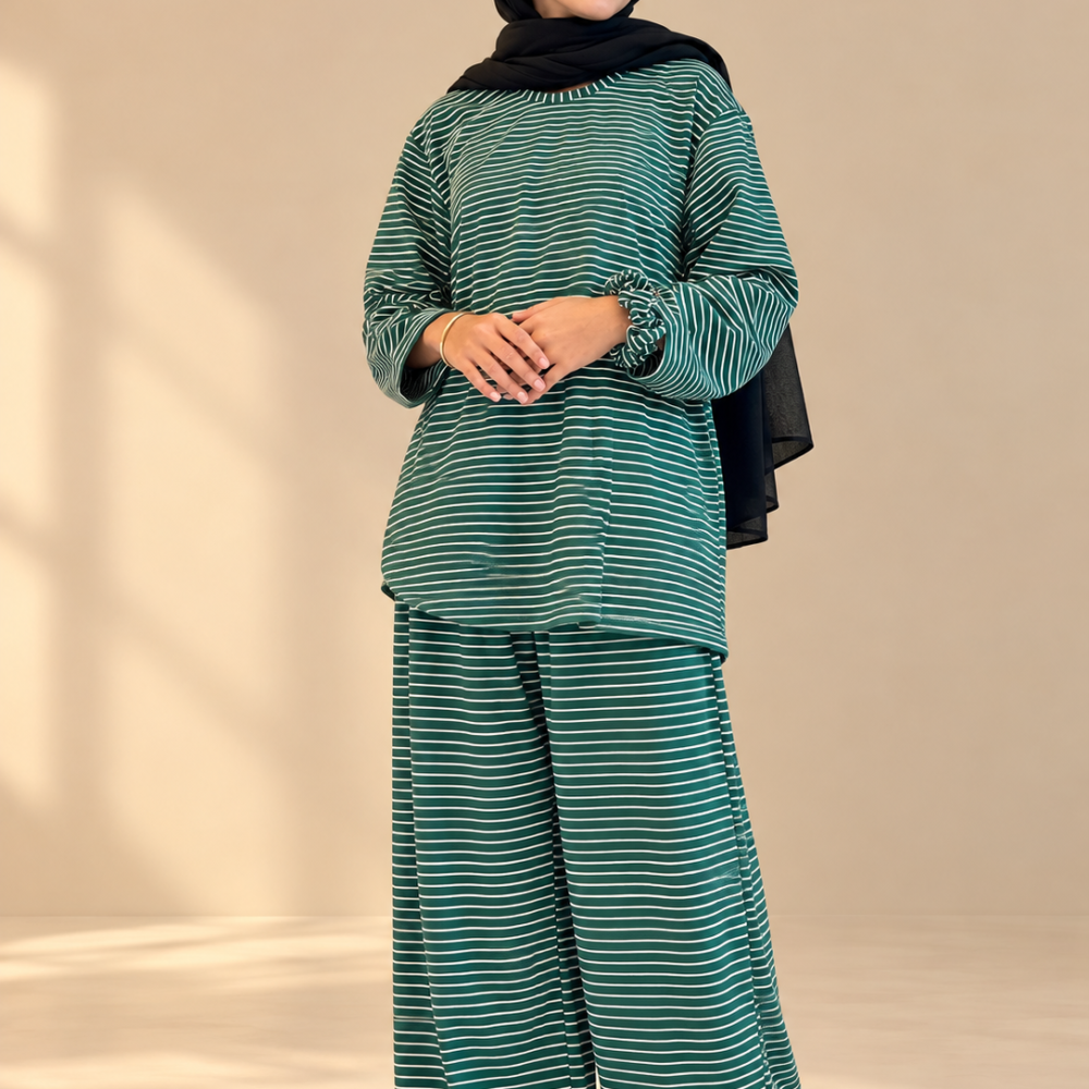 Dark Green Stripe