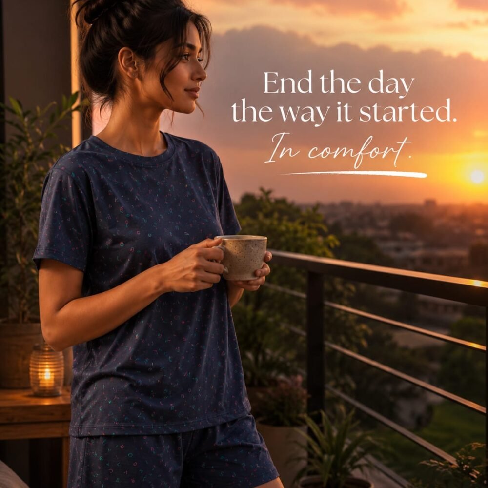 Midnight Confetti Short Set