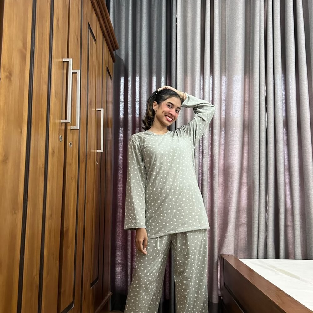Sage Blossom Long Sleeve Set